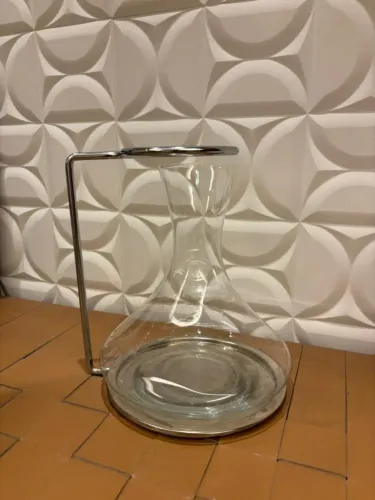 Decanter / Decantador de Vinho em Vidro - Excelente Estado