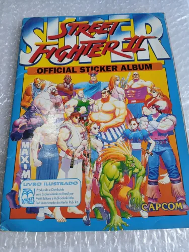 Street fighter album de figurinhas completo capcom