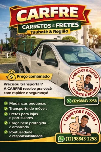 CARFRE - CARRETOS E FRETES  - Taubaté e Região.