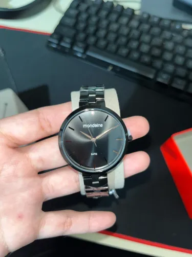 relógio masculino com pingente Mondaine original 