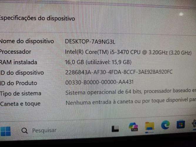 I5 + 16gb + SSD512 + HD 500gb