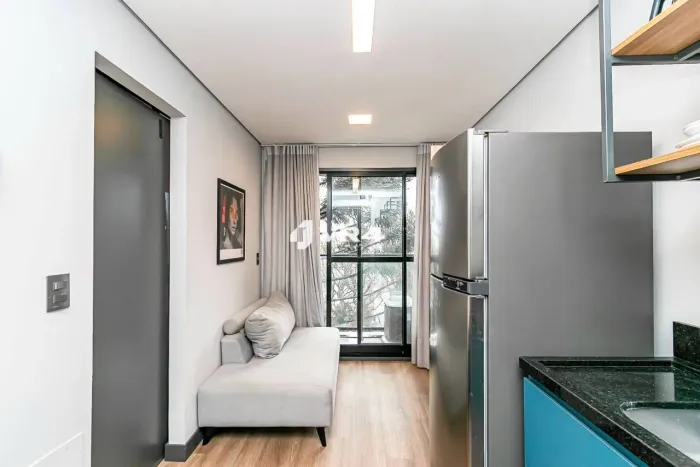 Apartamento com 1 dormitório para alugar, por R$ 2.400/mês - Água Verde - Curitiba/PR