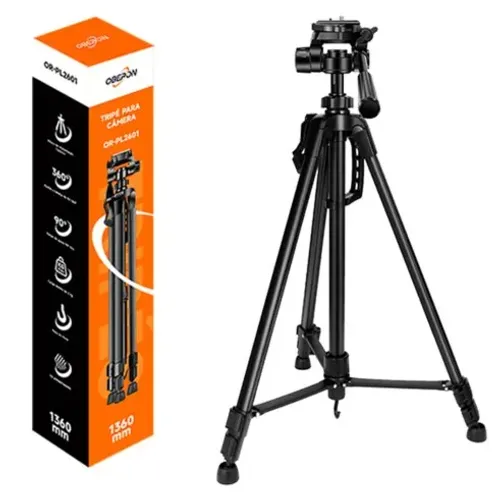 Tripé 1,90cm (poucas peças), para cameras e celulares