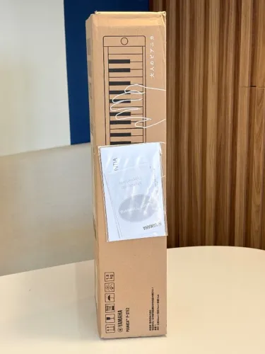 Escaleta Yamaha P-37EBK preta com 37 teclas e estojo