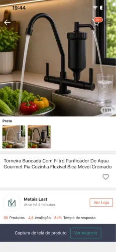 Vendo torneira com filtro