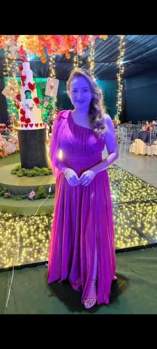 Vestido de festa com brilho