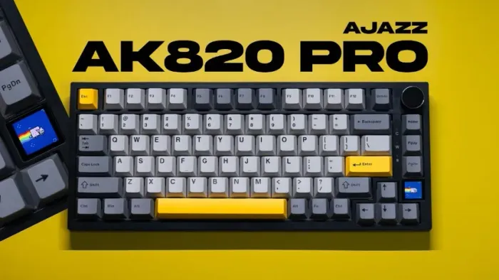 Teclado Mecânico Ajazz AK820 Pro Sem fio 2.4g, Cabo e Bluetooth - RGB - Entregamos