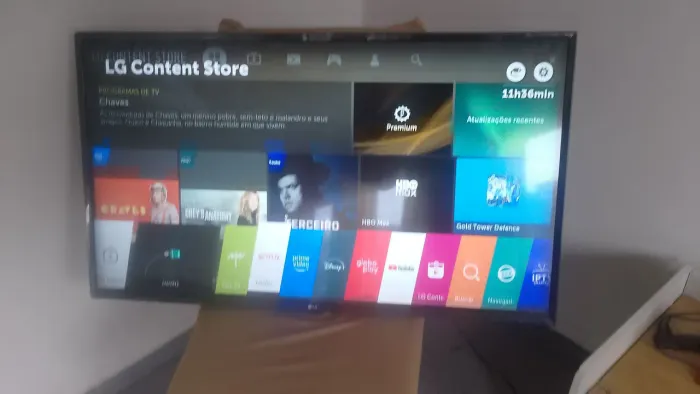 Smartv tv LG 43 4k wi-fi Netflix YouTube Globo play Disney Spotify