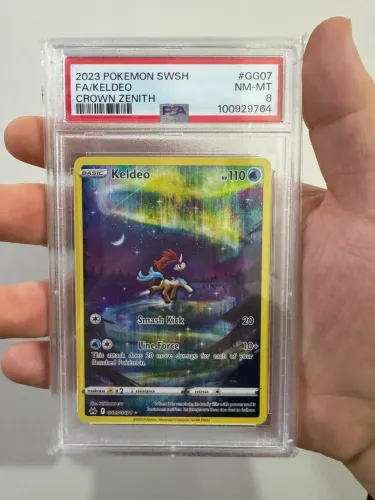 carta graduada pokémon keldeo alternative art psa 8 (english) original
