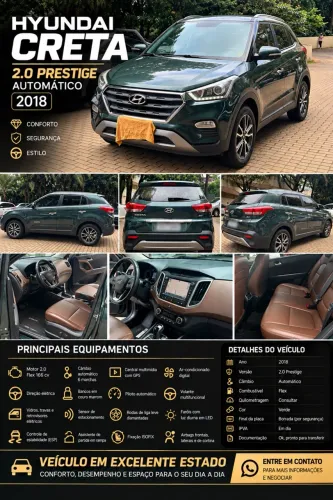 Hyundai Creta Prestige 2.0 16V Flex Aut. 2018