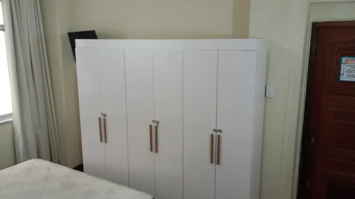 Guarda-Roupa Casal Grande Branco - 6 Portas Moderno