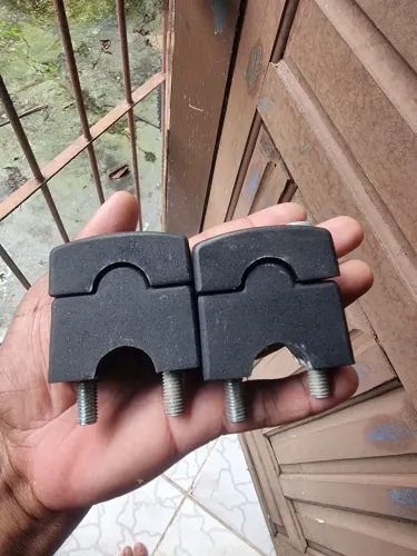 Alongador de guidão 22mm preto universal 