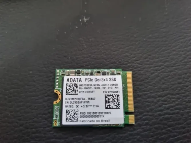 SSD M.2 NVMe ADATA 256GB PCIe Gen3x4 Formato Compacto 2230