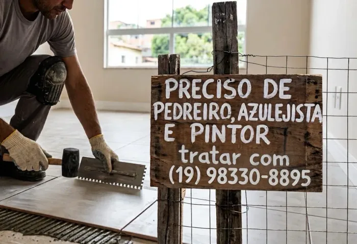 Preciso de Pedreiro azulejista, e pintor