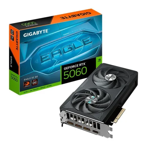 PLACA DE VÍDEO RTX 5060 GIGABYTE EAGLE 8G NOVA LACRADA RODA DLSS 5