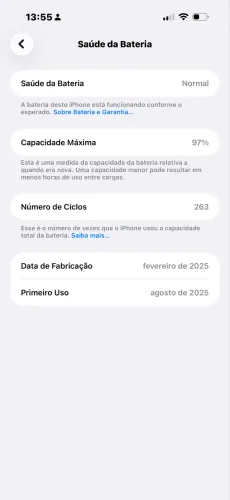 16 pro Max (seminovo) garantia Apple