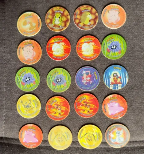 Lote de tazos Pokemon evolutazo