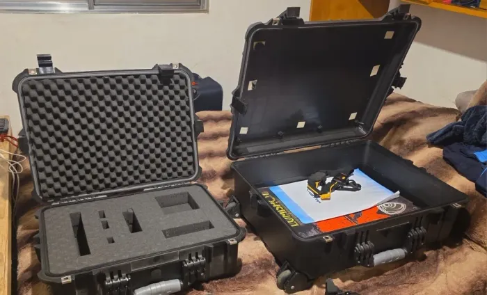 Case Rígido para câmeras, drones e artigo de alto valor.