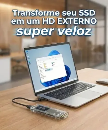 Ssd Nvme Externo Geração 4 512GB USB 3.1