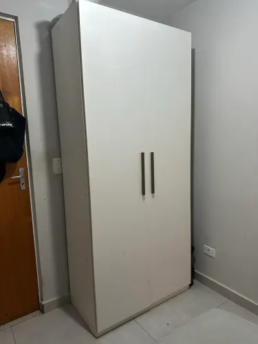 Guarda-roupa Solteiro 2 Porta 2 Gavetas Branco