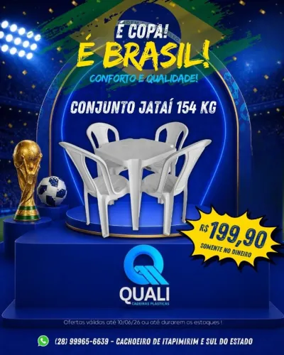 JOGO JATAI CADEIRA FORTE 154KG