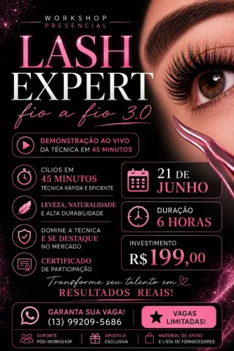 Curso extensão de cilios