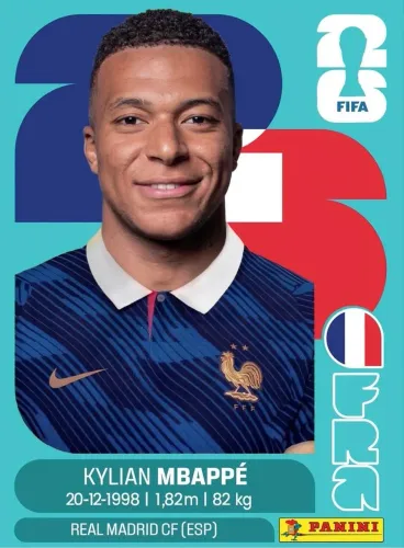 Figurinha Mbappe Original Panini
