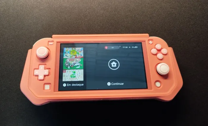 NINTENDO SWITCH LITE EDIÇÃO ANIMAL CROSSING