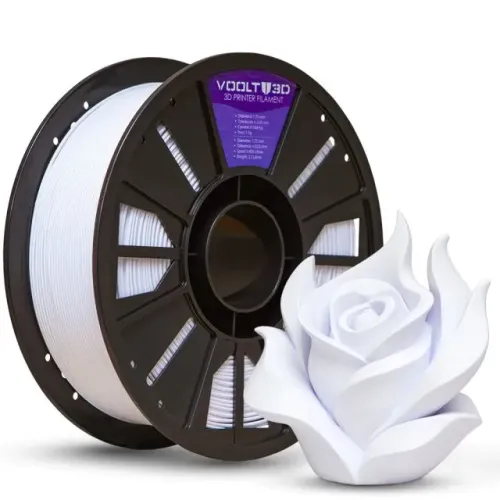 Filamento PLA branco velvet 3D