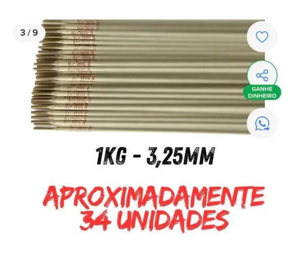 Vendo 12 kilos de Eletrodo inox 308/309/316 Tijuca RJ