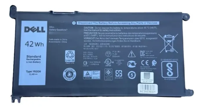 Bateria Dell Yrdd6 Inspiron Vostro consulte compatibilidade na descrição