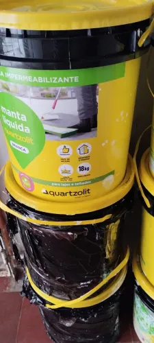 Impermeabilizante manta líquida branca Quartzolit (9 baldes disponíveis - preço por balde)