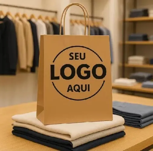 Sacolas personalizadas - COR PRETA