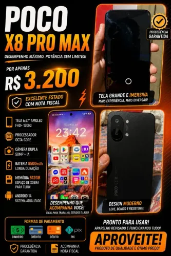 Celular poco x8 pro Max