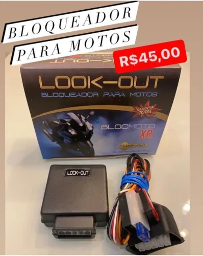 Bloqueador para Moto Corta Combustível Look Out Blocmoto Xr Botão Antifurto