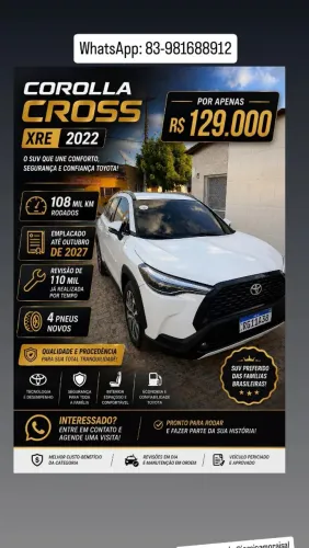 Toyota Corolla Cross XRE 2.0 16V Flex AUT 2022
