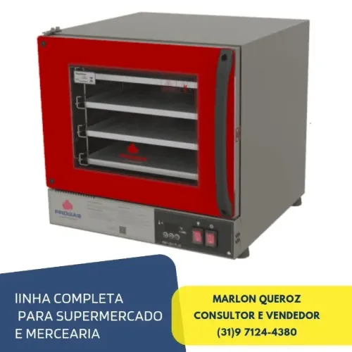 Forno turbo Fast oven Progás 4 assadeiras