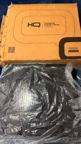 Fogão de indução da HQ na caixa