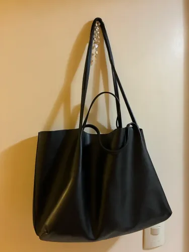 bolsa zara grande preta
