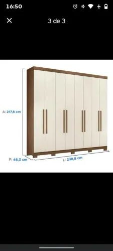 Guarda roupa casal 8 portas 
