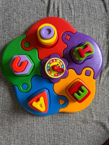 Quebra-cabeça puzzle mania letras Calesita de 3 níveis