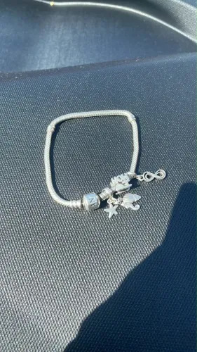 pulseira pandora prata com berloques da vivara