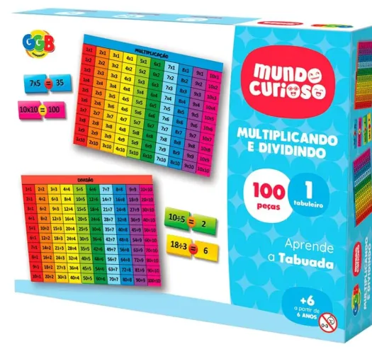 Jogo Tabuada Multiplicando e Dividindo Matemática,