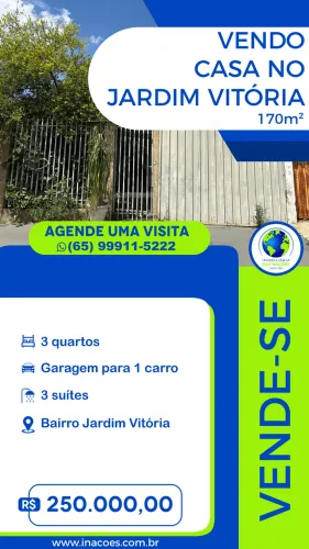 Casa à venda, Jardim Vitória, Cuiabá, MT