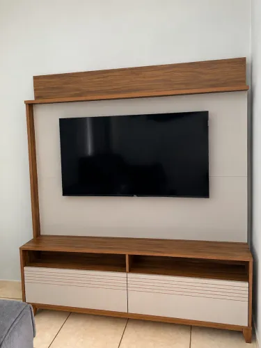 Estante Home Rack com Painel para Tv de até 65