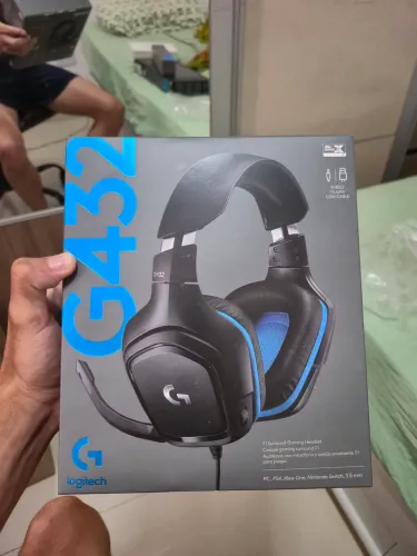 Headset Logitech G432 NOVO - Nunca Usado + Nota Fiscal + Completo