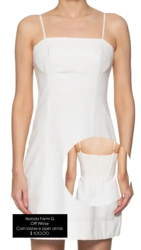 Vestido Farm alcinha