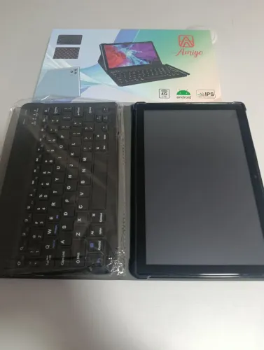 Tablet Android 14 tela 10 com kit capa, teclado bluetooth na caixa