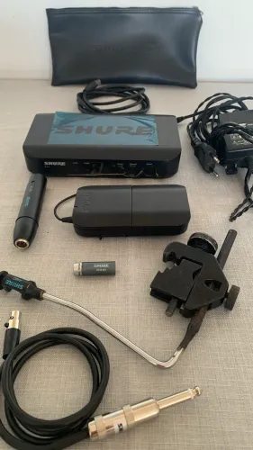 Kit Sem Fio Profissional Shure: Microfone Beta 98A + Sistema BLX (Completo)