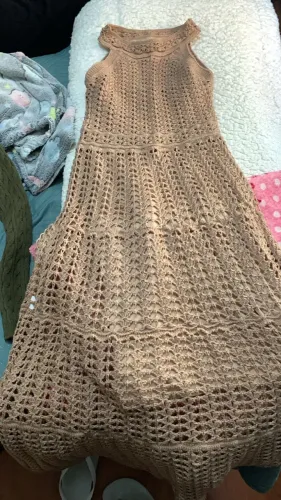 Vestido de crochê